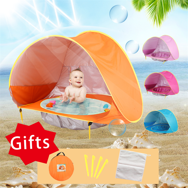 Kids Outdoor Explorer Kit - Baby Beach Tent Portable Shade Pool