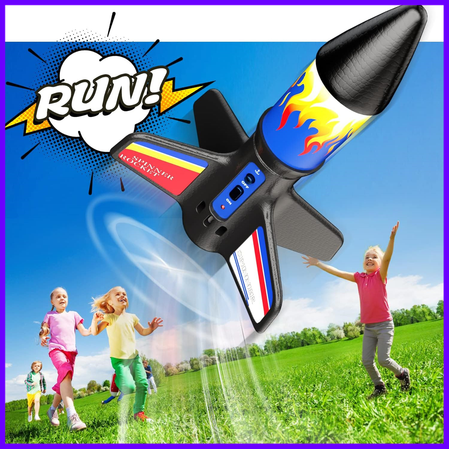 Kids Outdoor Explorer Kit - Kid Electric Rocket Launcher Toys Outdoor