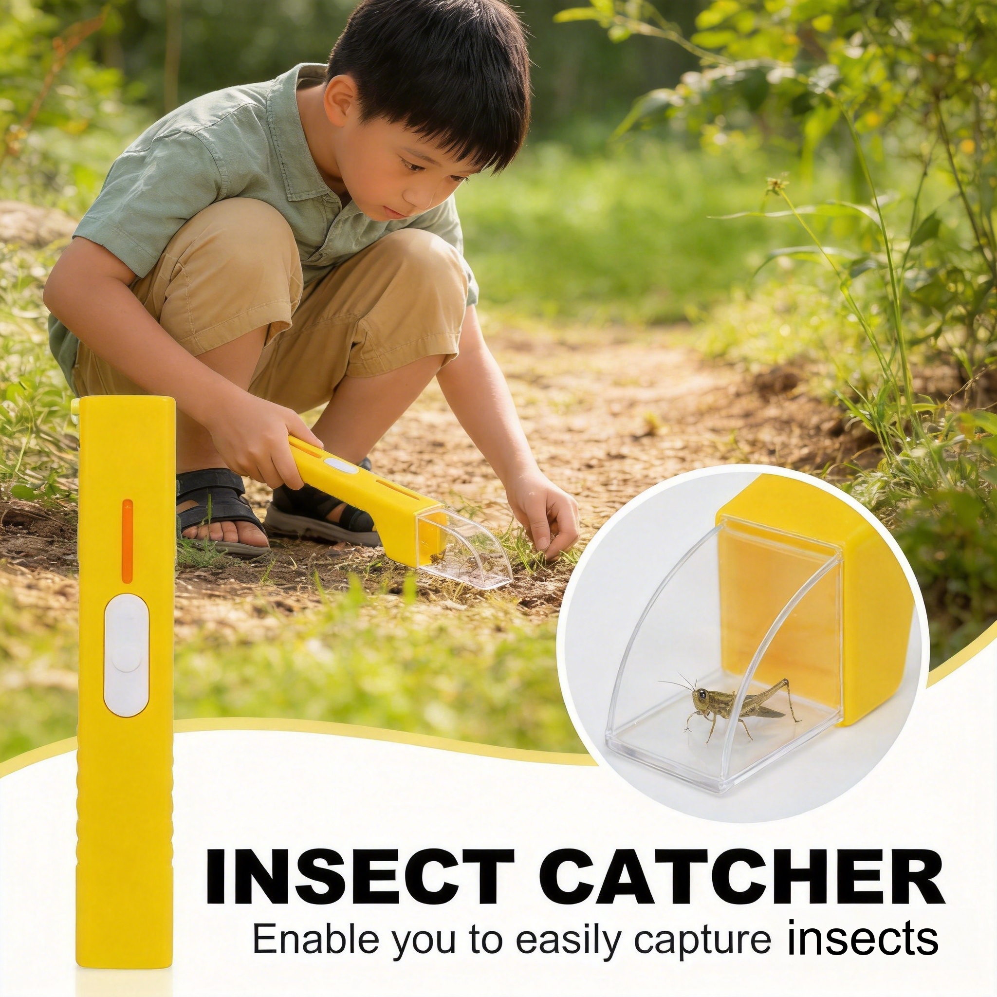 Kids Outdoor Explorer Kit - Insect Catcher Bug Catcher with Magnifying
