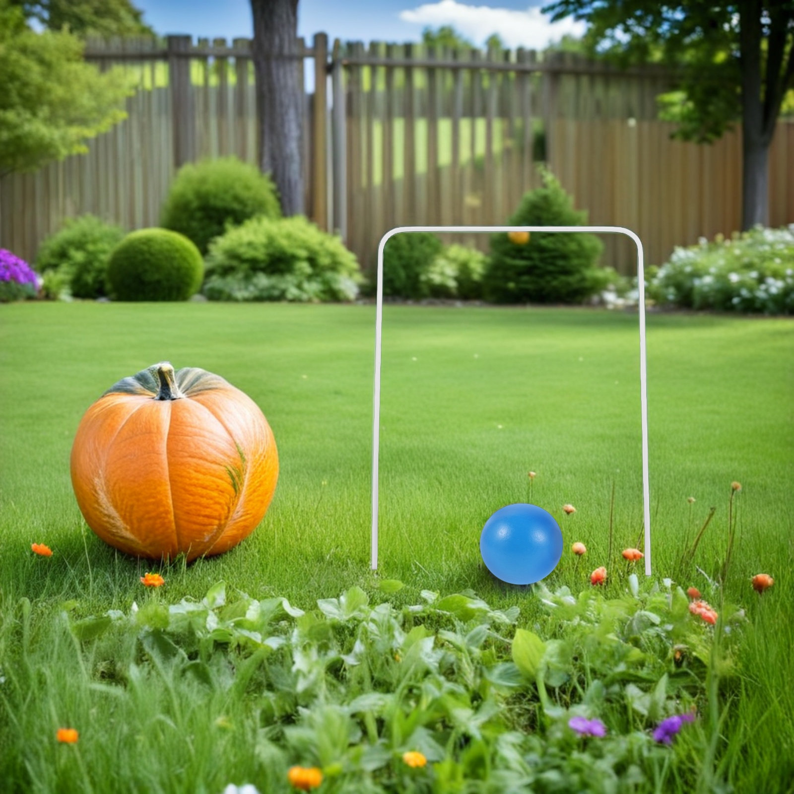 Kids Outdoor Garden Set - 1Set Croquet Game Kit Kids Wooden