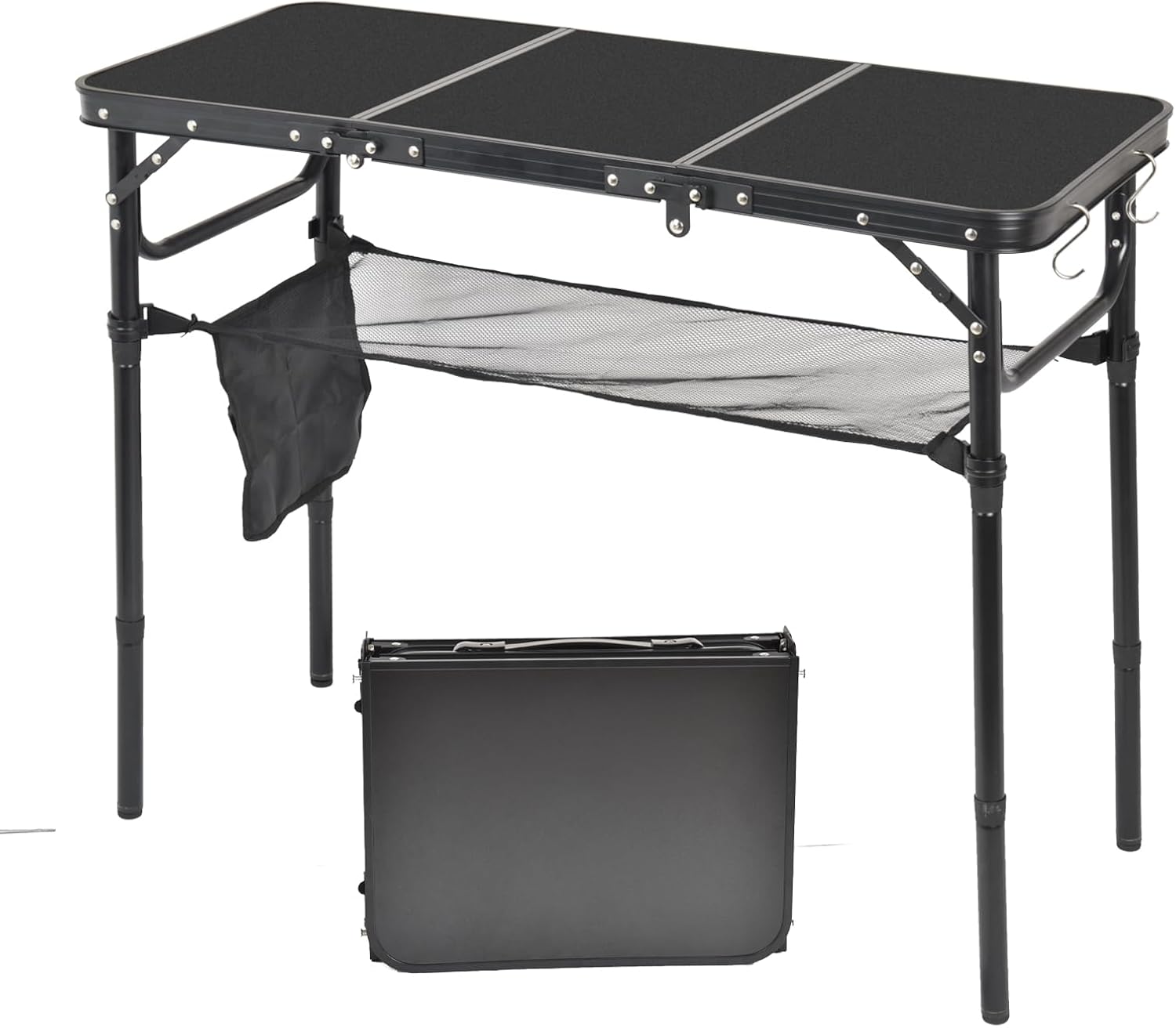 Kids Outdoor Folding Table - Portable Folding Camping Table Lightweight Aluminum
