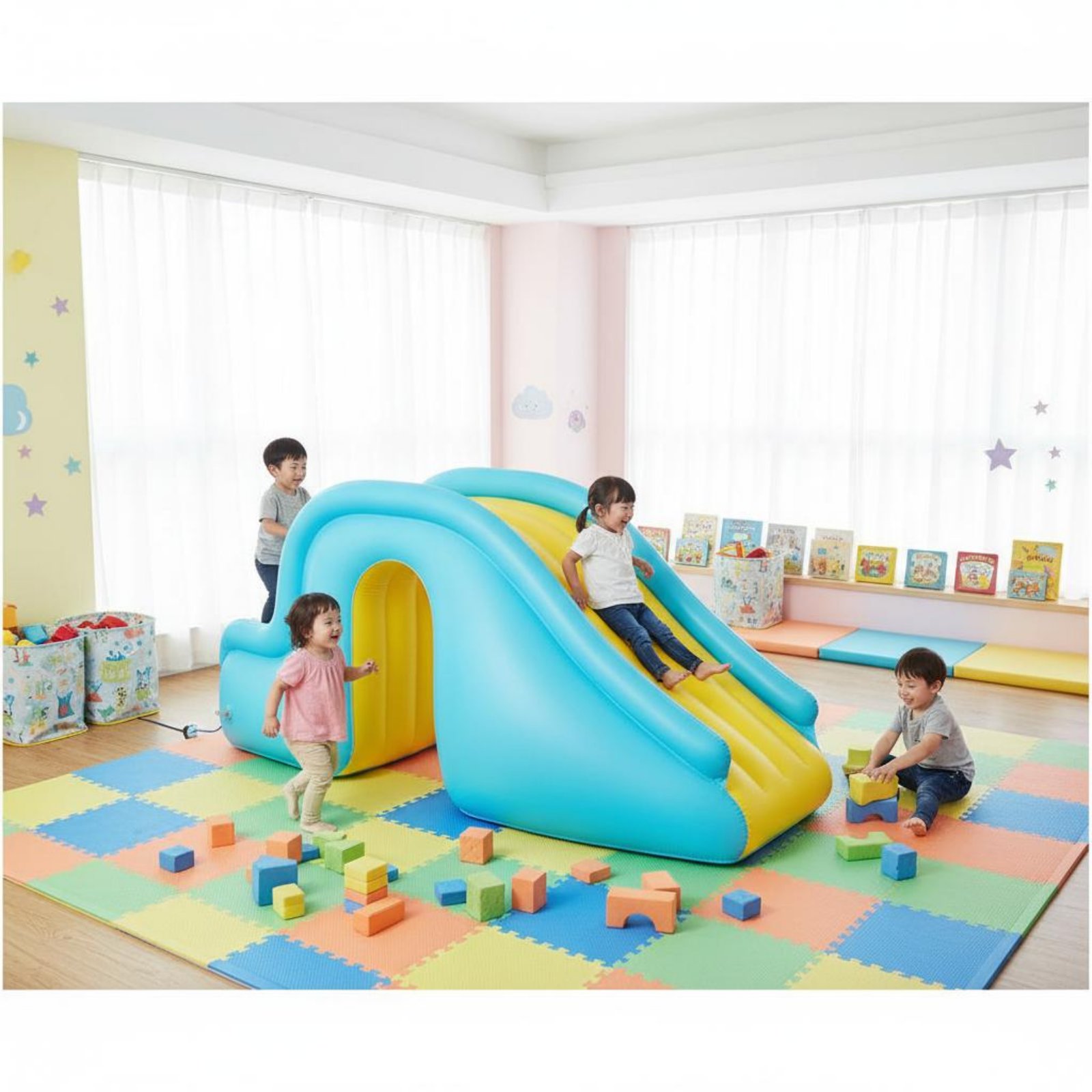 Kids Outdoor Water Slide - Inflatable Water Slide Indoor Outdoor Use