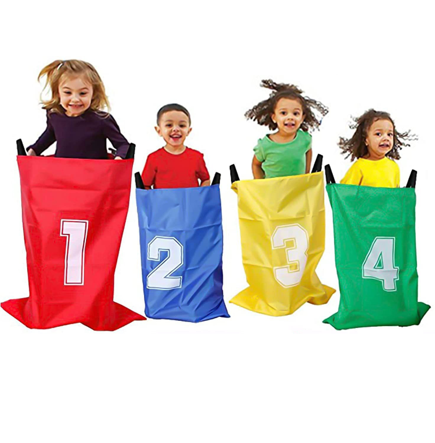 Kids Outdoor Jumping Toys - 4Pcs Multi Person Outdoor Sports Toys