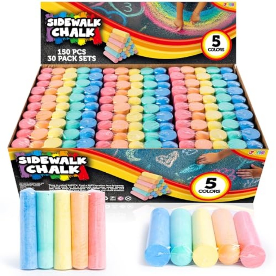Chalk Outdoor Jumbo - Pcs Sidewalk Chalk Set in 30