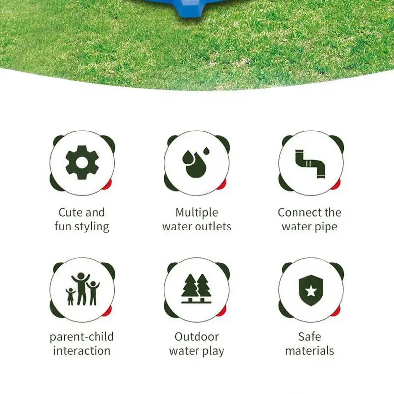 360 Degree Water Sprinkler Rot – Kids Outdoor Yard Toys Bewertung und Preis