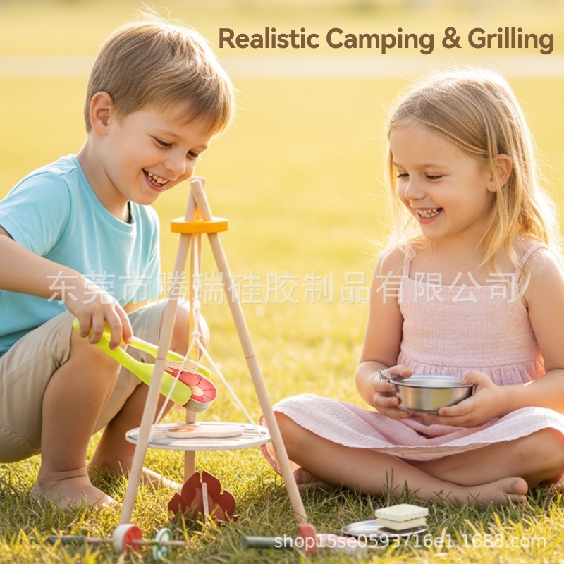 Wooden Outdoor Campfire BBQ Gr – Kids Outdoor Grill Set Bewertung und Preis