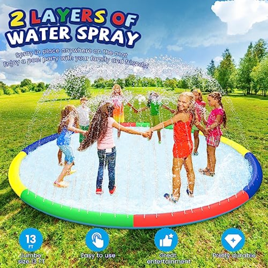 3 FT Large Splash Pad for Ages – Kids Outdoor Yard Toys Bewertung und Preis