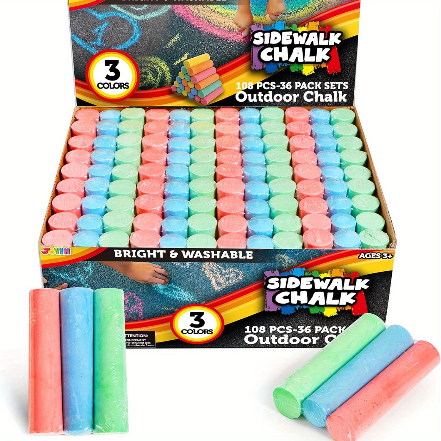 108 PCS Sidewalk Chalk Set in  – Chalk Outdoor Jumbo Bewertung und Preis