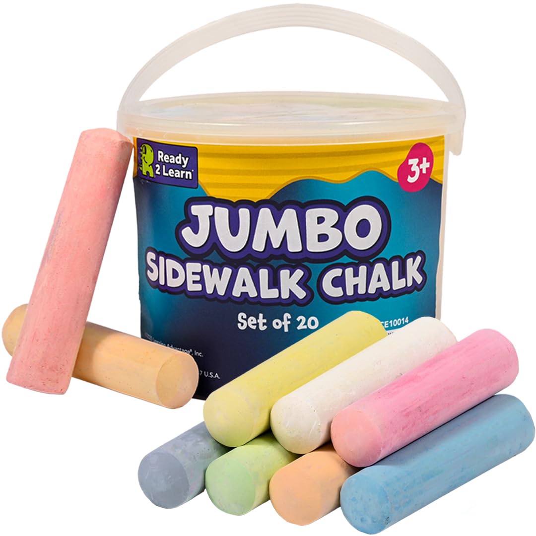 Jumbo Sidewalk Chalk Set of 20 – Chalk Outdoor Jumbo Bewertung und Preis