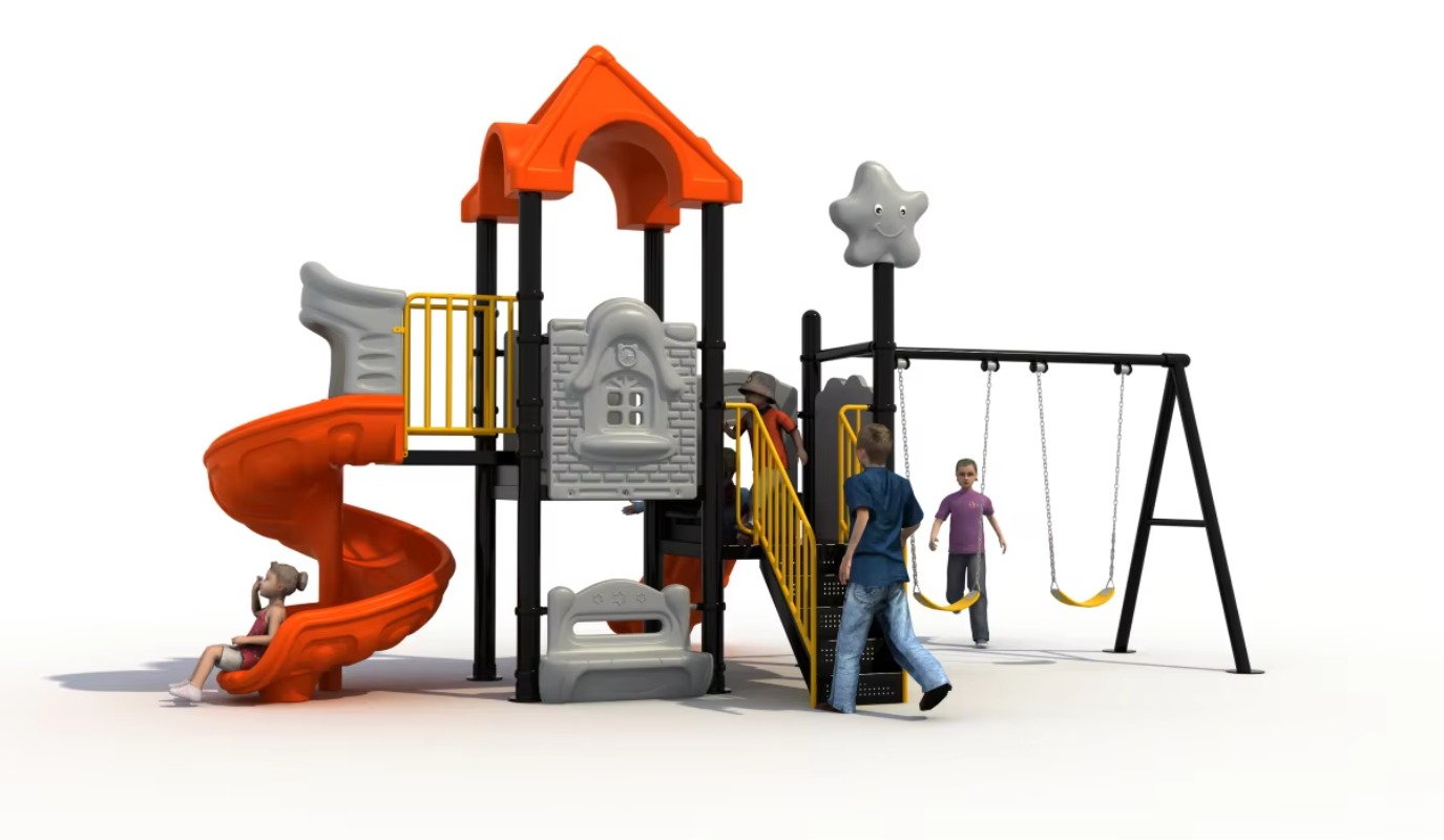 Outdoor Steel Plastic Swing Se – Kids Outdoor Garden Set Bewertung und Preis