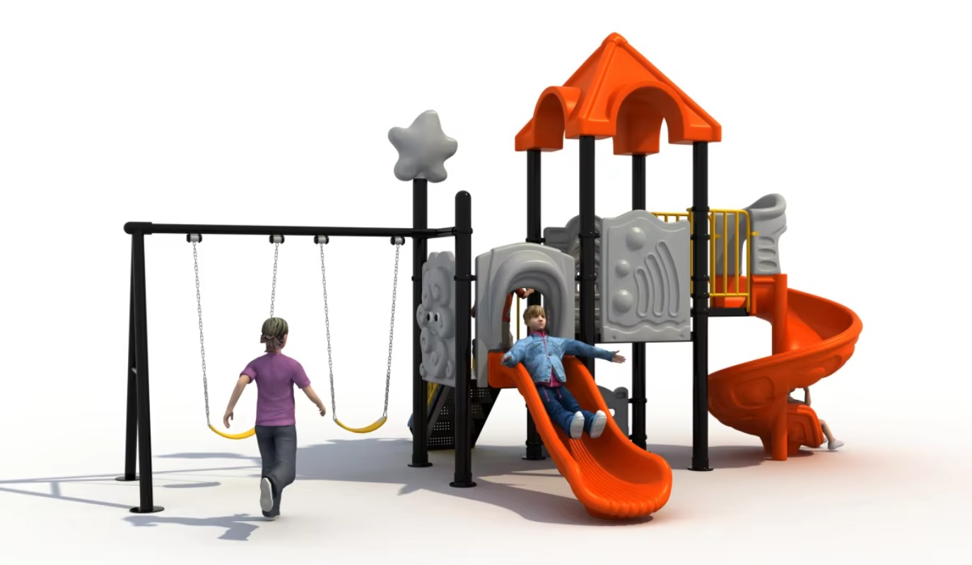 Outdoor Steel Plastic Swing Se – Kids Outdoor Garden Set Bewertung und Preis