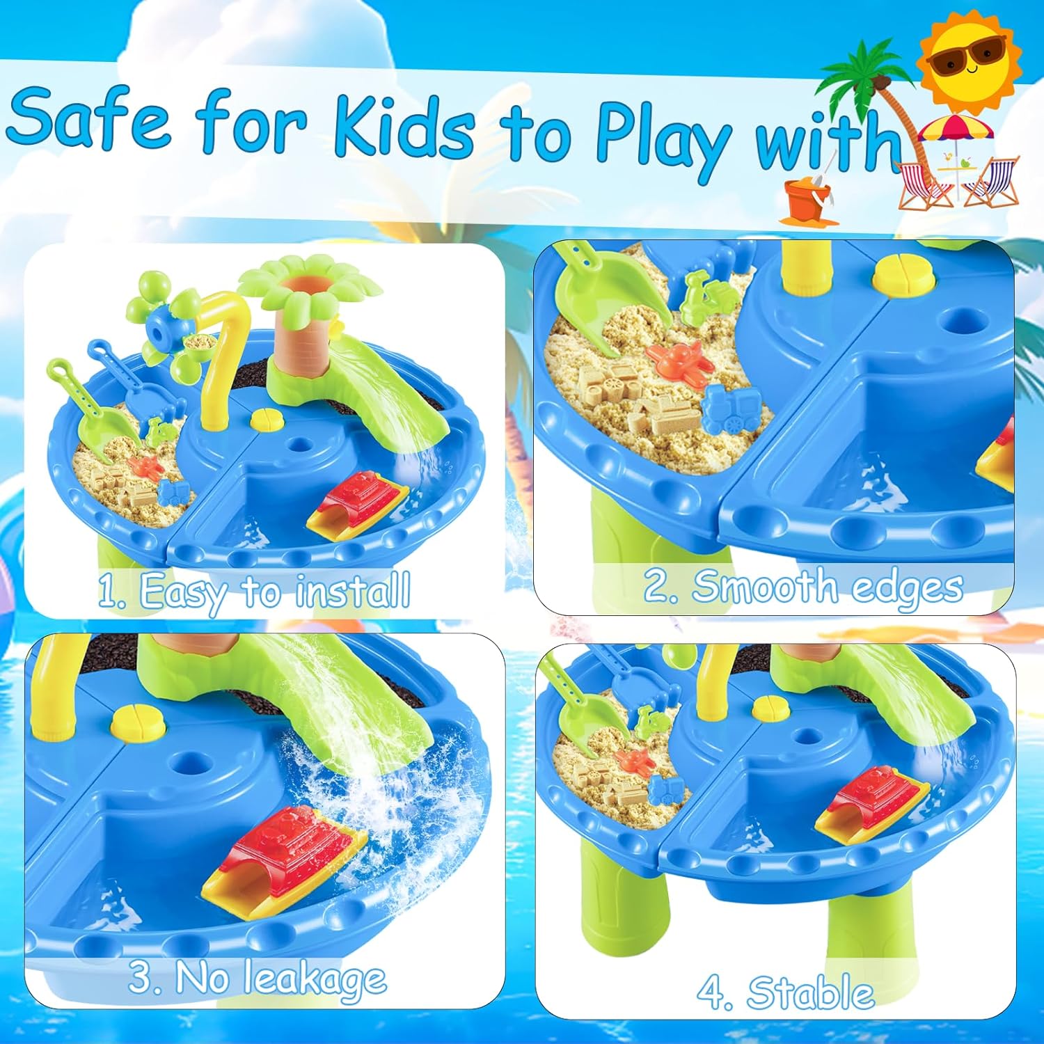 Water Table Sandbox for Kids O – Kids Outdoor Folding Table Bewertung und Preis