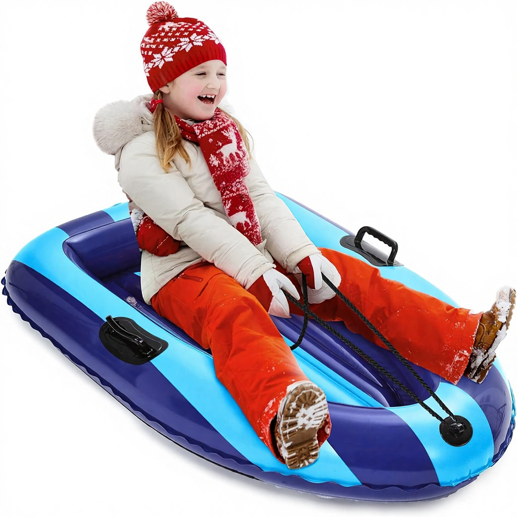 QPAU Inflatable PVC Snow Sled  – Outdoor Toys For Kids Bewertung und Preis