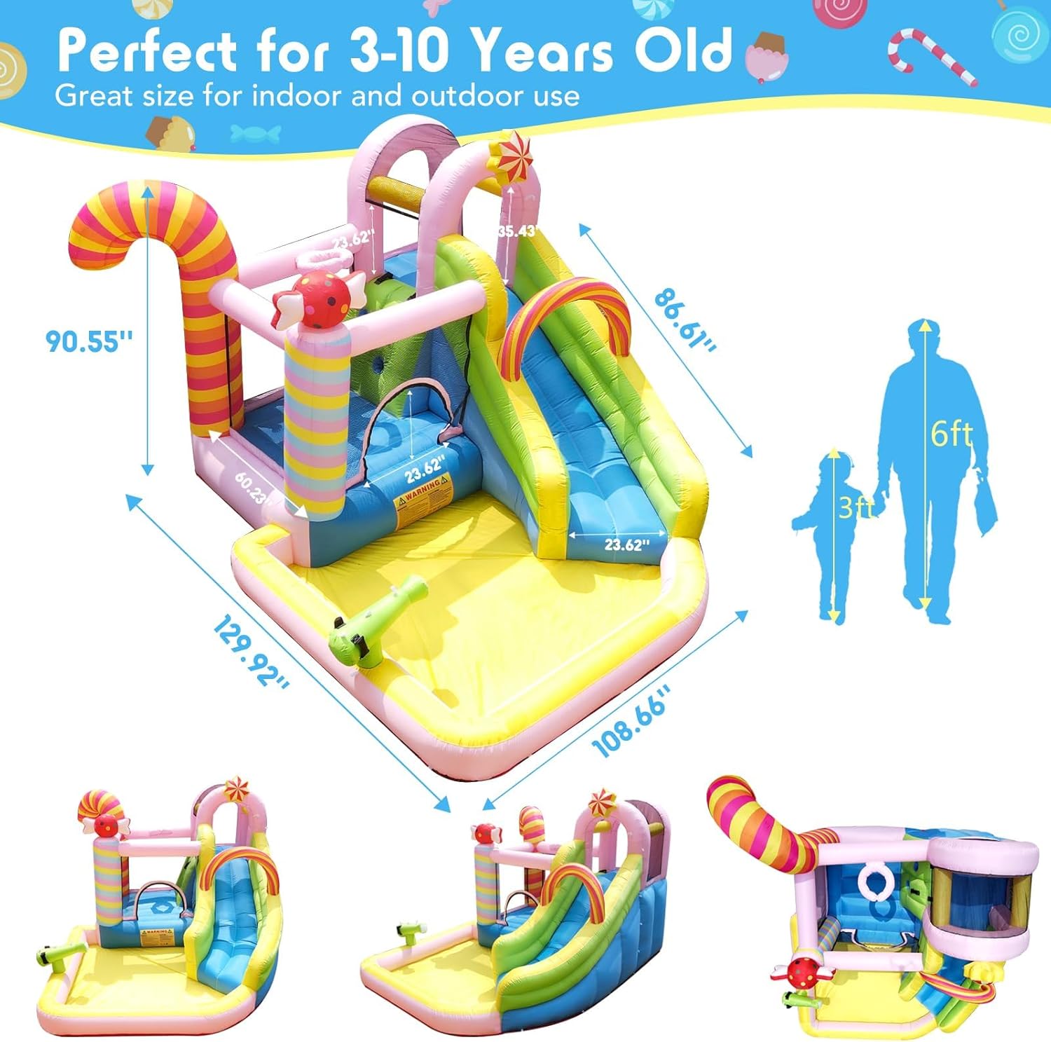 Kids Inflatable Water Slide Bo – Kids Outdoor Water Slide Bewertung und Preis