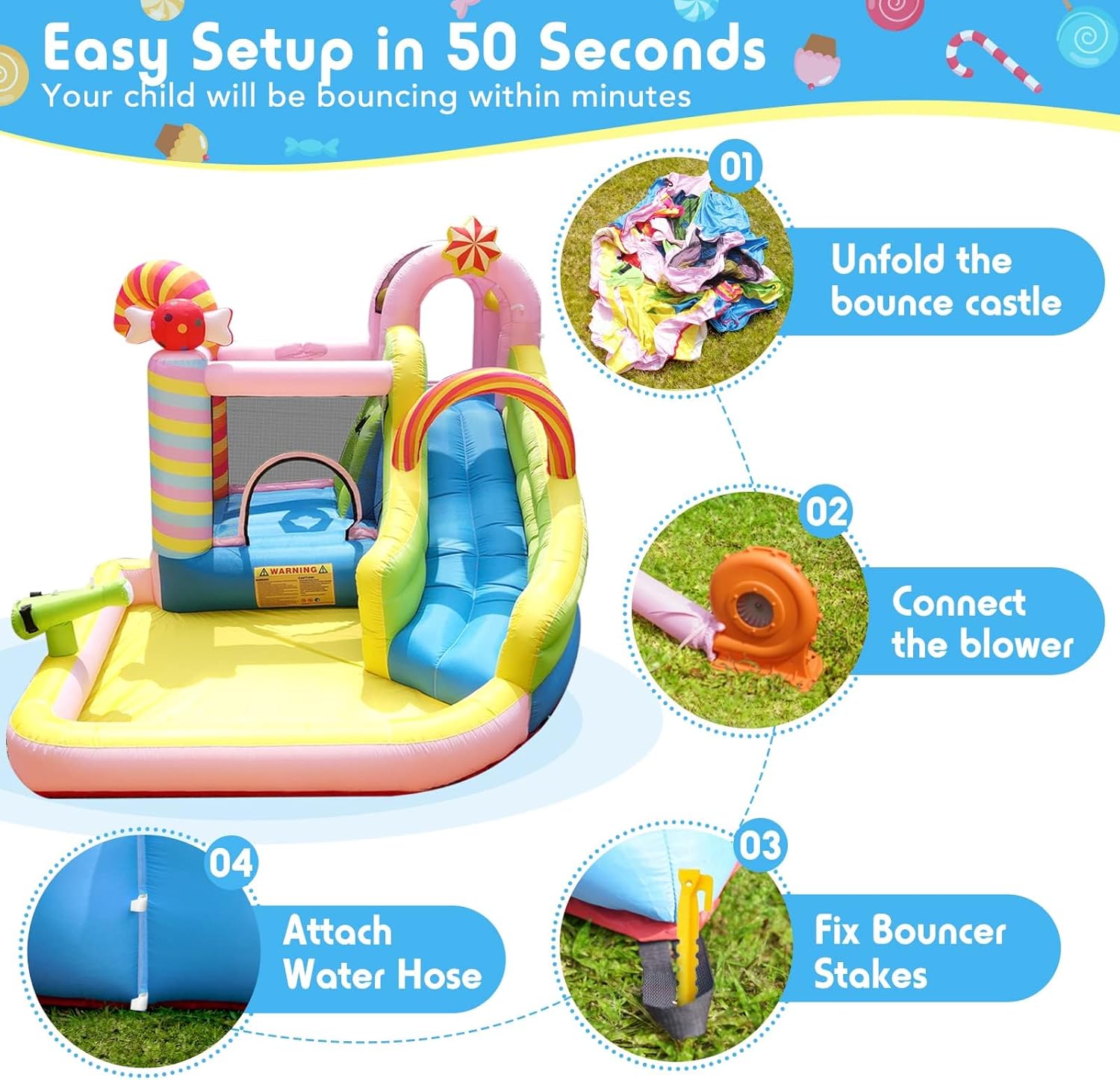 Kids Inflatable Water Slide Bo – Kids Outdoor Water Slide Bewertung und Preis