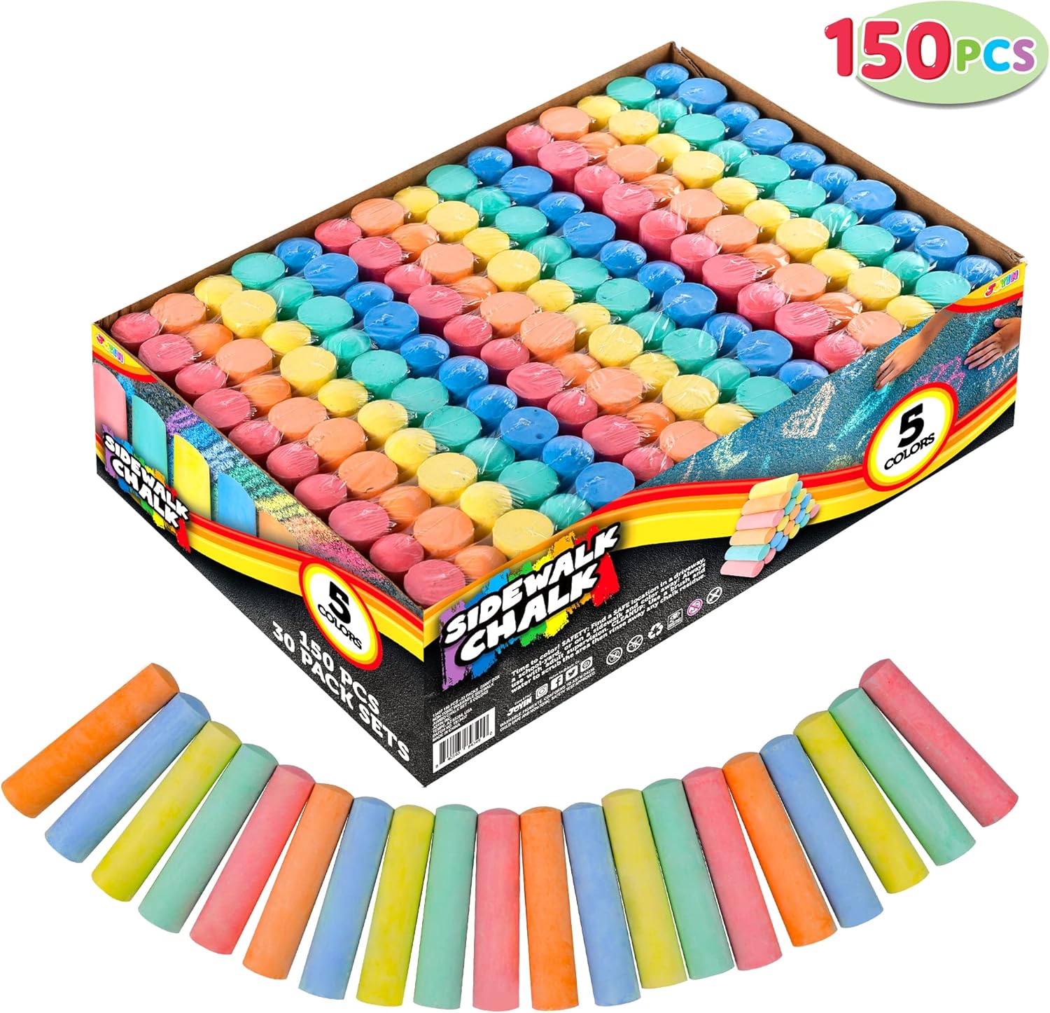 JOYFY 150 Pcs Sidewalk Chalk S – Chalk Outdoor Jumbo Bewertung und Preis