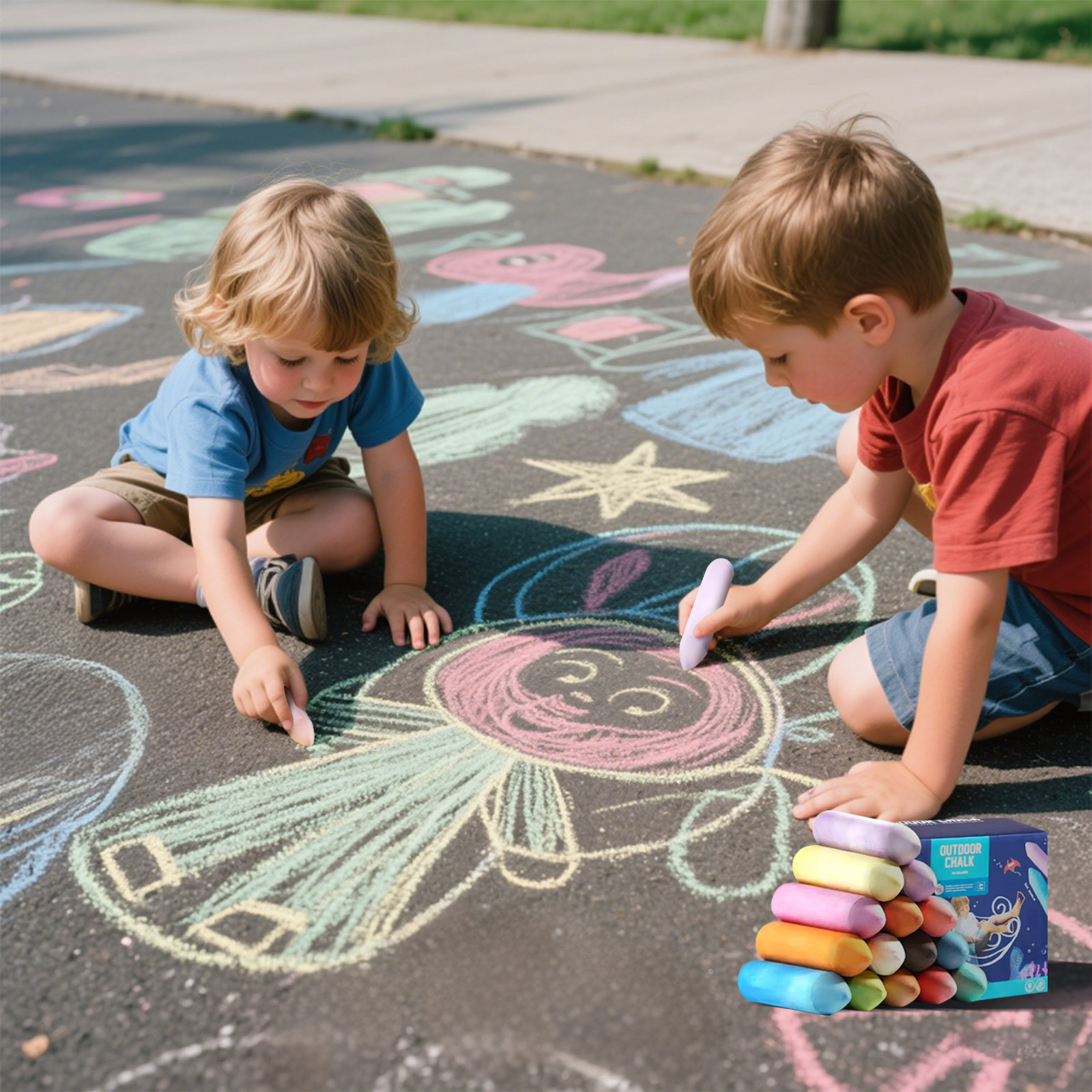 Washable Jumbo Sidewalk Colors – Chalk Outdoor Jumbo Bewertung und Preis