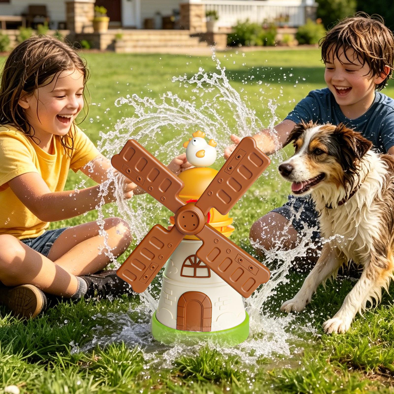 Kids Windmill Sprinkler Rotati – Kids Outdoor Yard Toys Bewertung und Preis