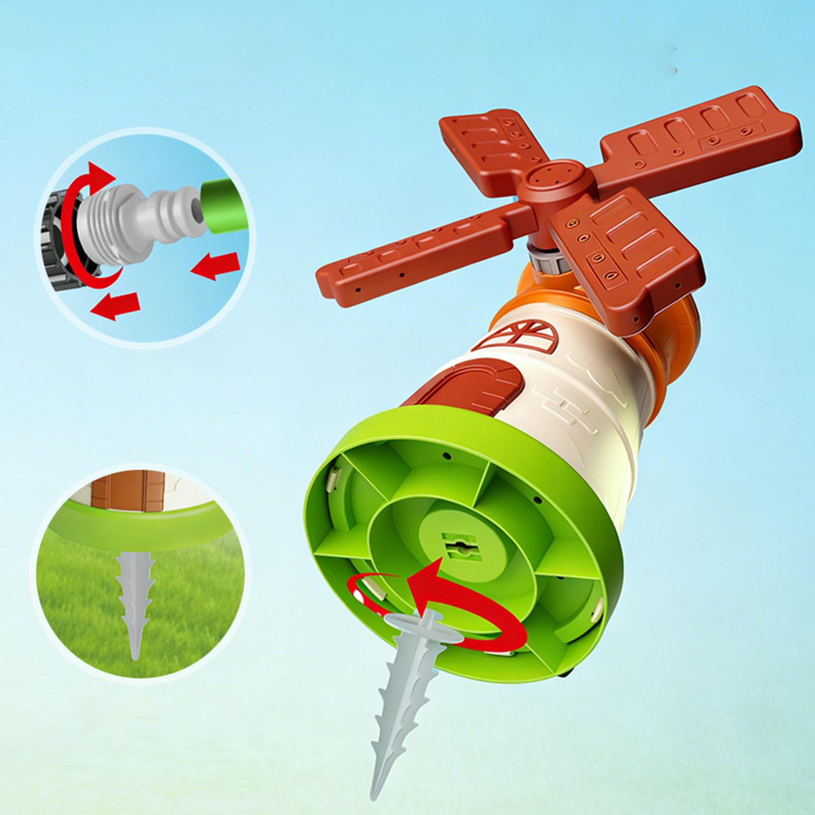 Kids Windmill Sprinkler Rotati – Kids Outdoor Yard Toys Bewertung und Preis