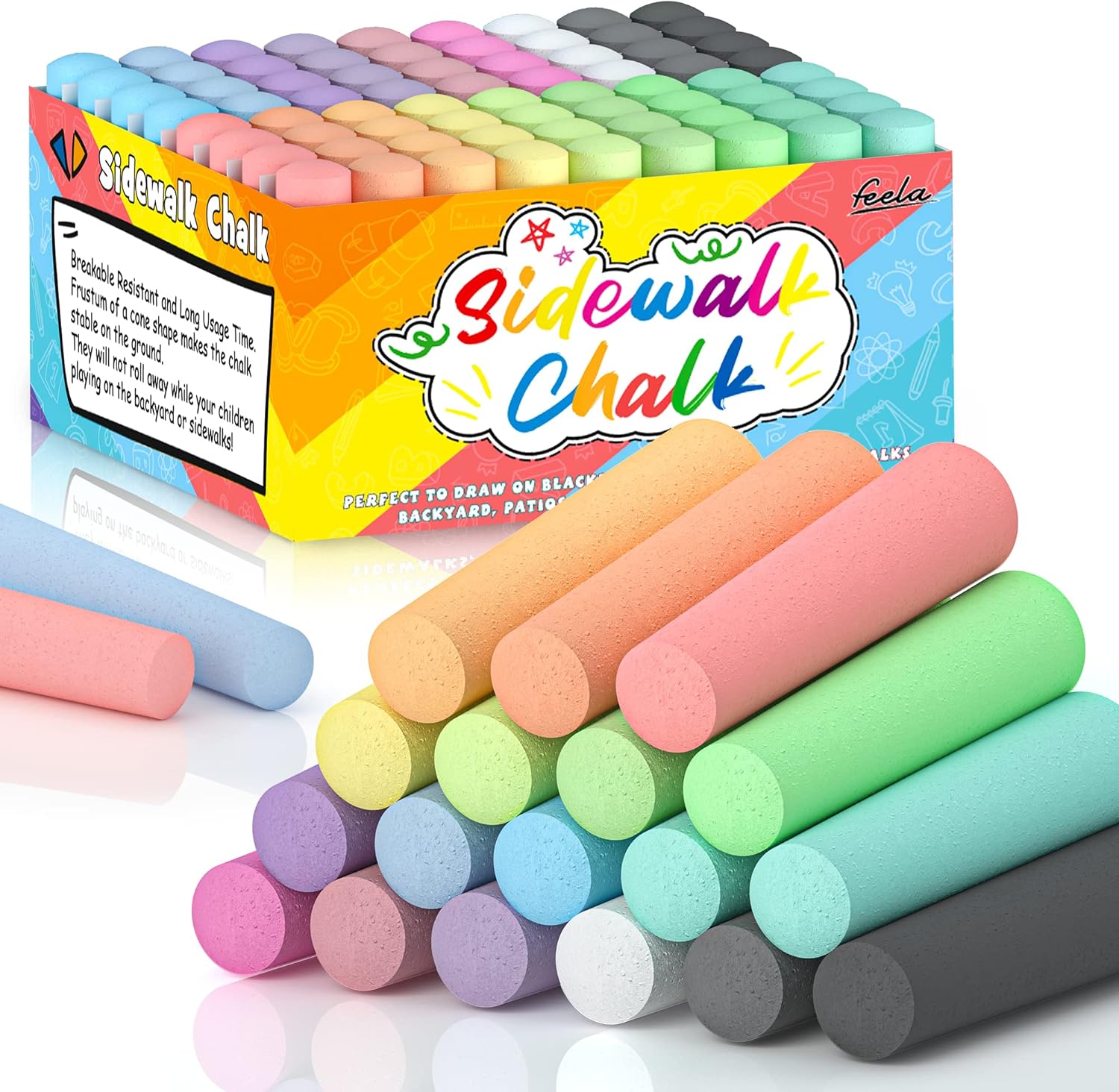 Jumbo Sidewalk Chalk Set for K – Chalk Outdoor Jumbo Bewertung und Preis