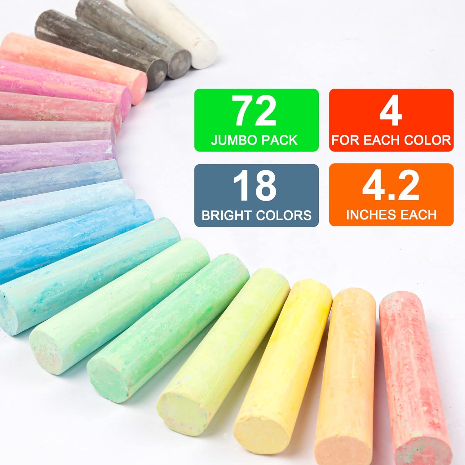Jumbo Sidewalk Chalk Set for K – Chalk Outdoor Jumbo Bewertung und Preis