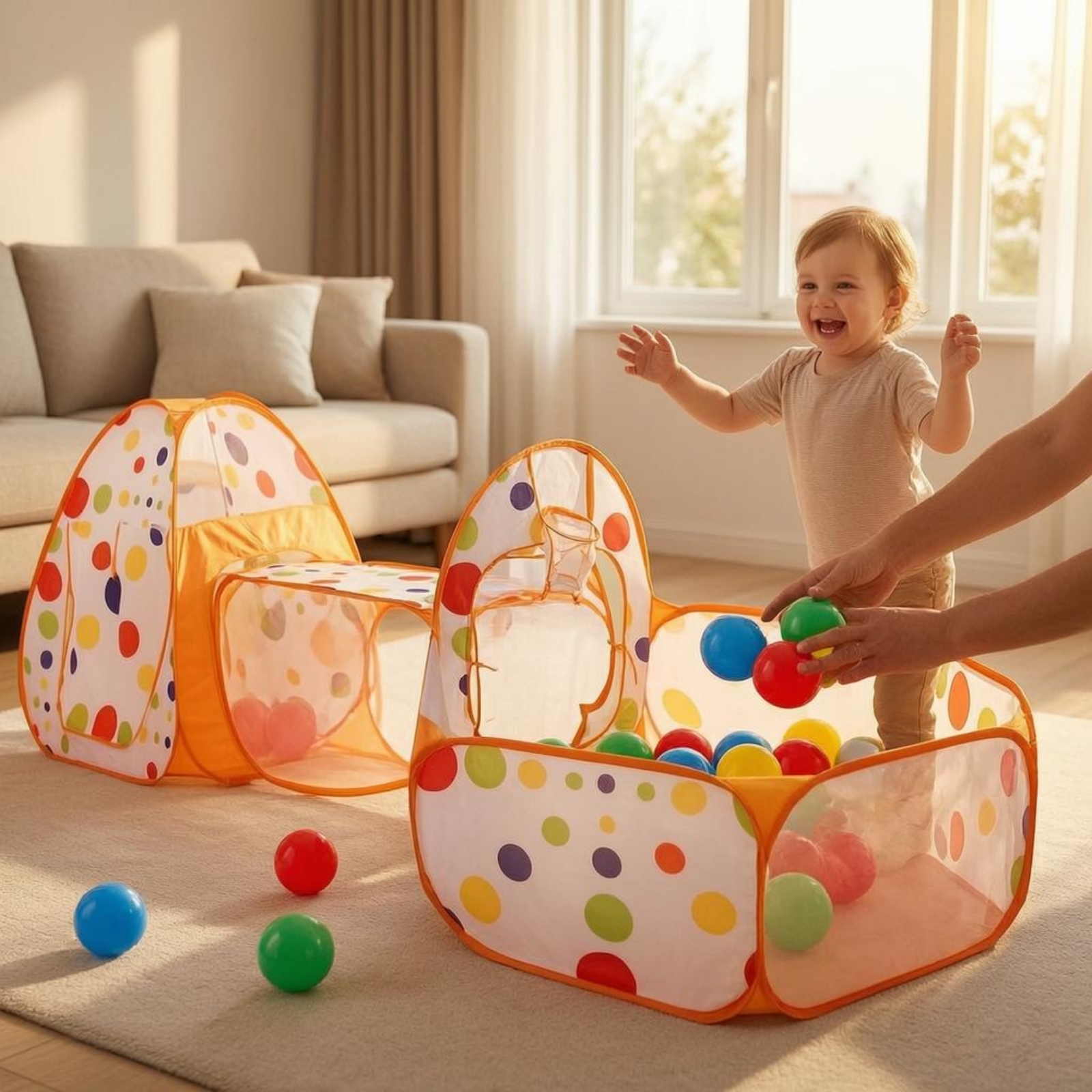 3 Pieces 3 in 1 Play Tent Set  – Kids Outdoor Adventure Bewertung und Preis