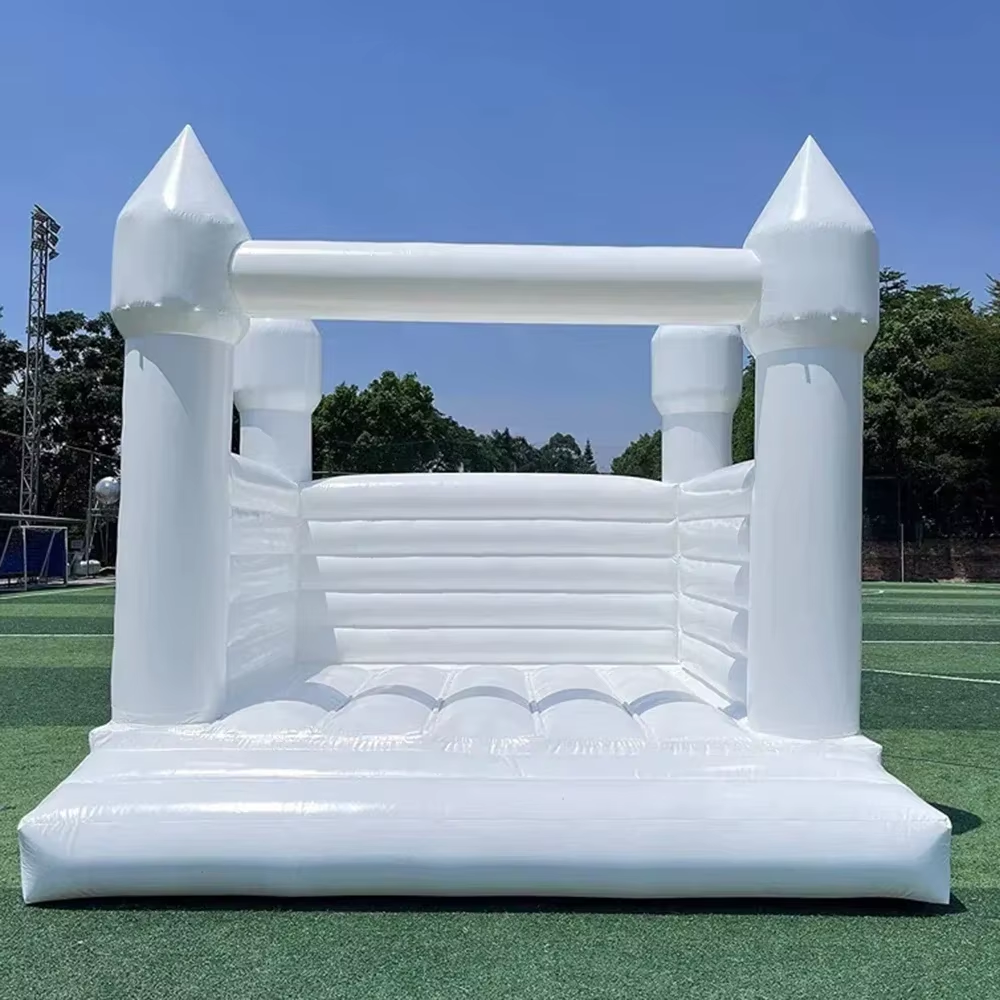 White Inflatable Bounce House  – Outdoor Toys For Kids Bewertung und Preis
