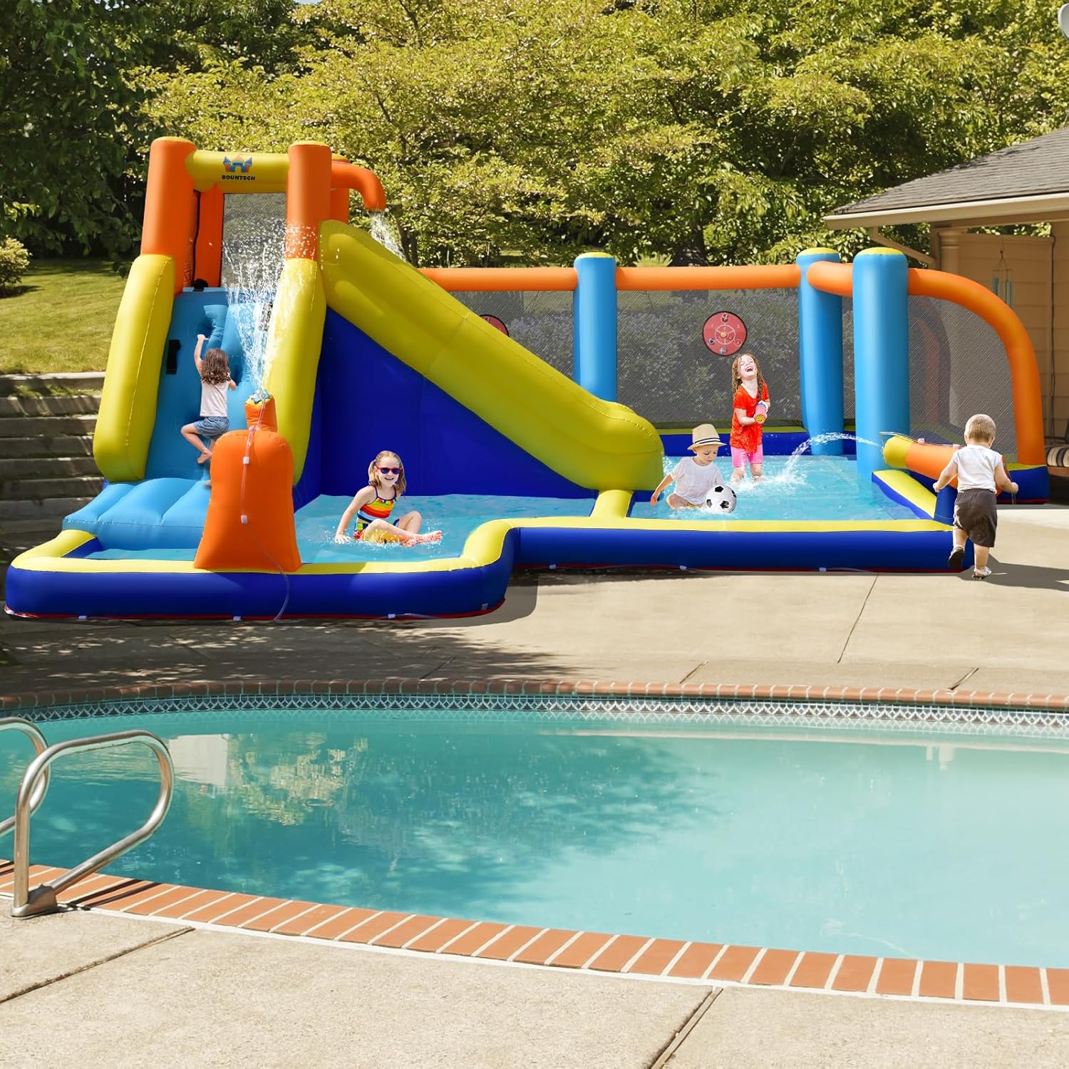 Giant Inflatable Water Slide B – Kids Outdoor Water Slide Bewertung und Preis
