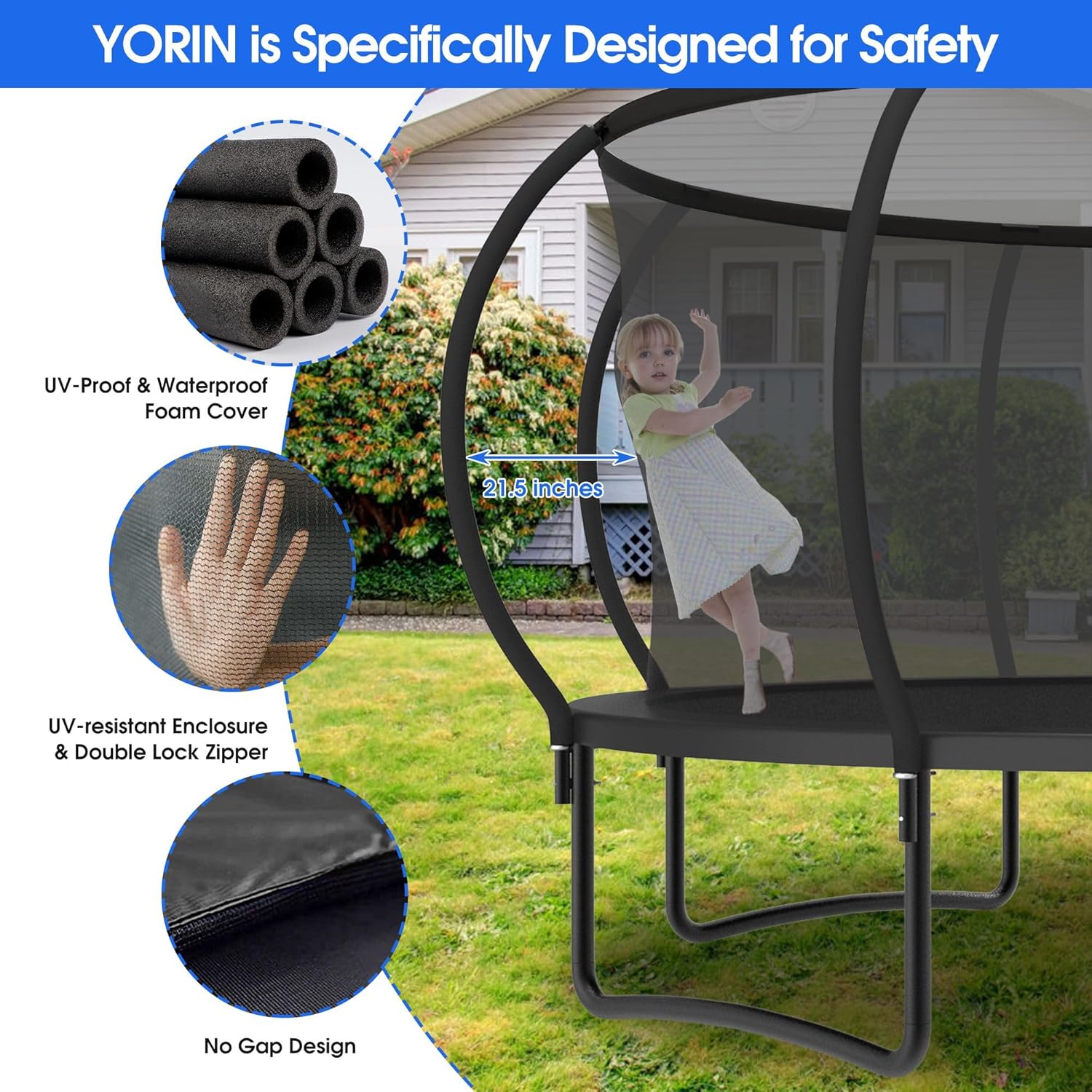 Large Outdoor Trampoline with  – Kids Outdoor Garden Set Bewertung und Preis