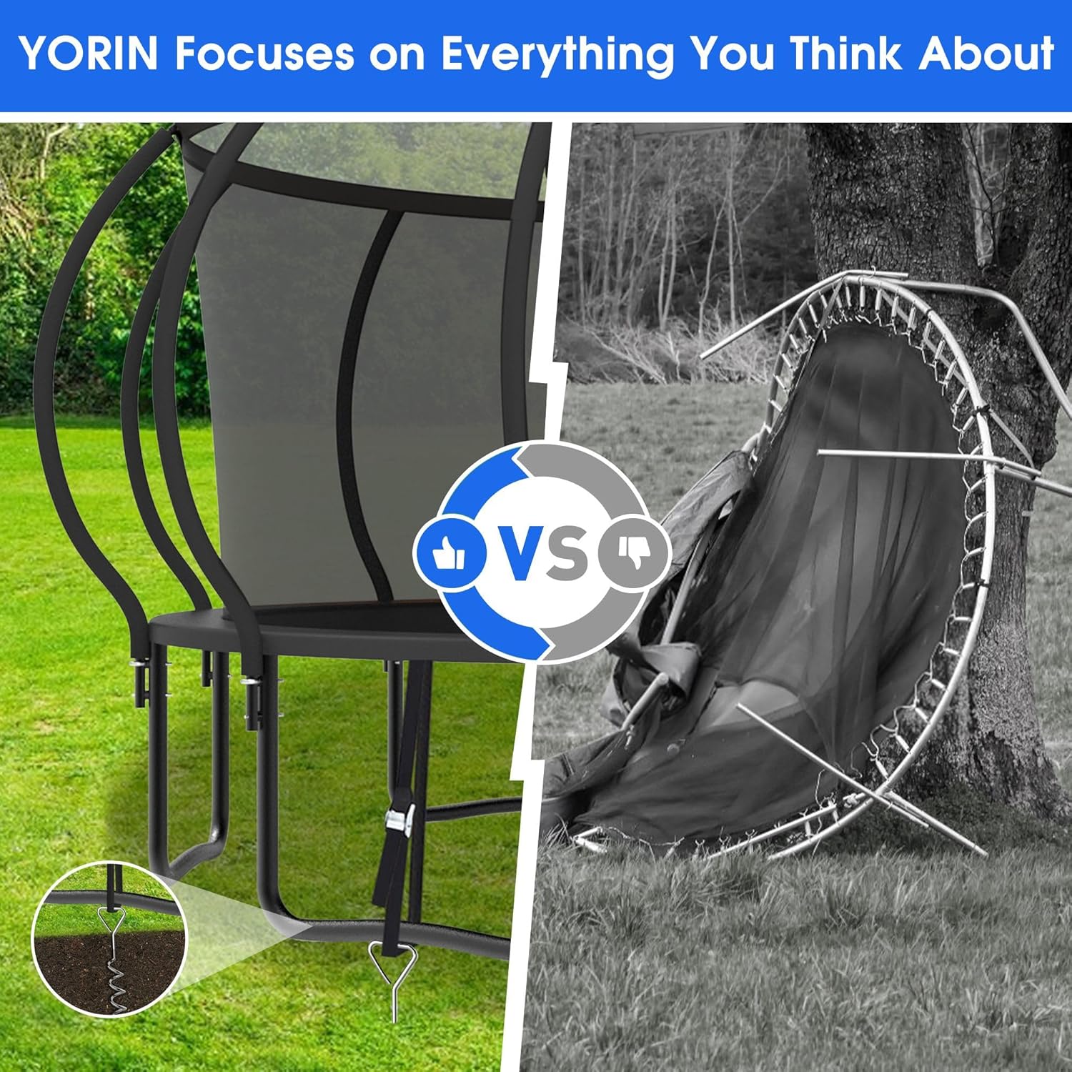 Large Outdoor Trampoline with  – Kids Outdoor Garden Set Bewertung und Preis