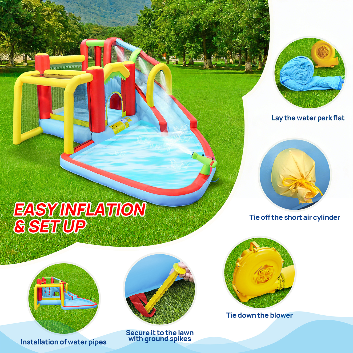 7in1 Inflatable Water Slide Pa – Kids Outdoor Water Slide Bewertung und Preis
