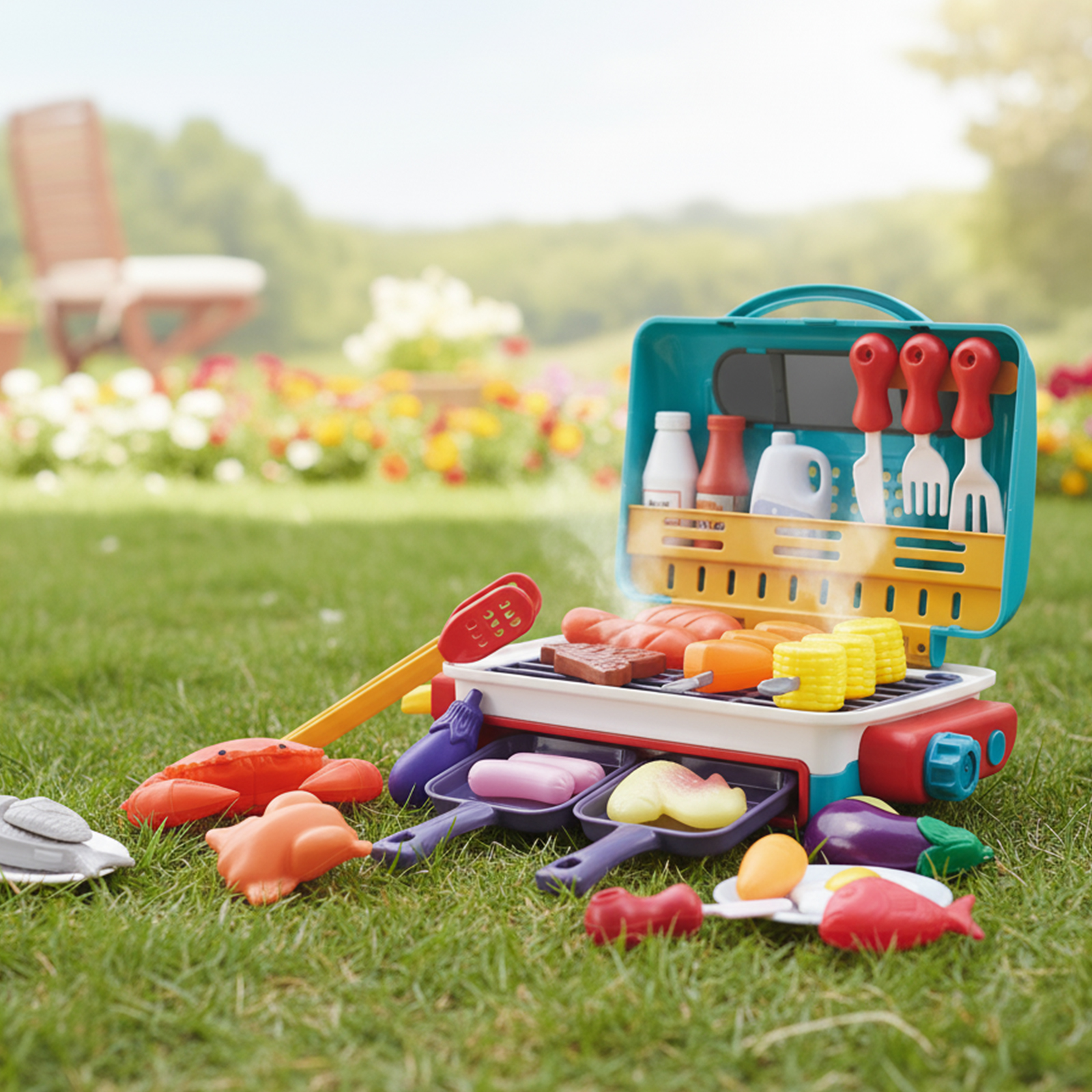 Kids Simulated Barbecue Set wi – Kids Outdoor Grill Set Bewertung und Preis