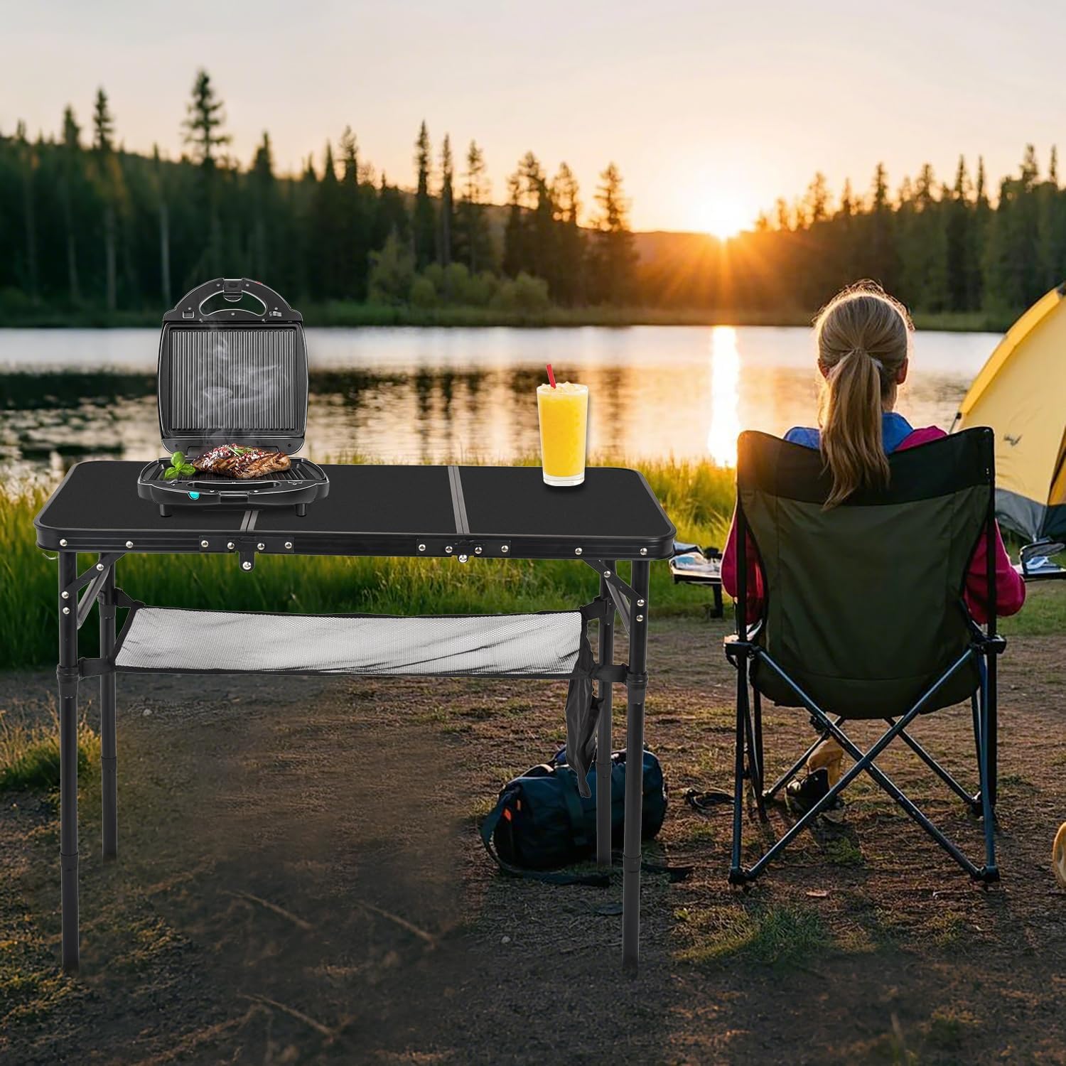 Portable Folding Camping Table – Kids Outdoor Folding Table Bewertung und Preis