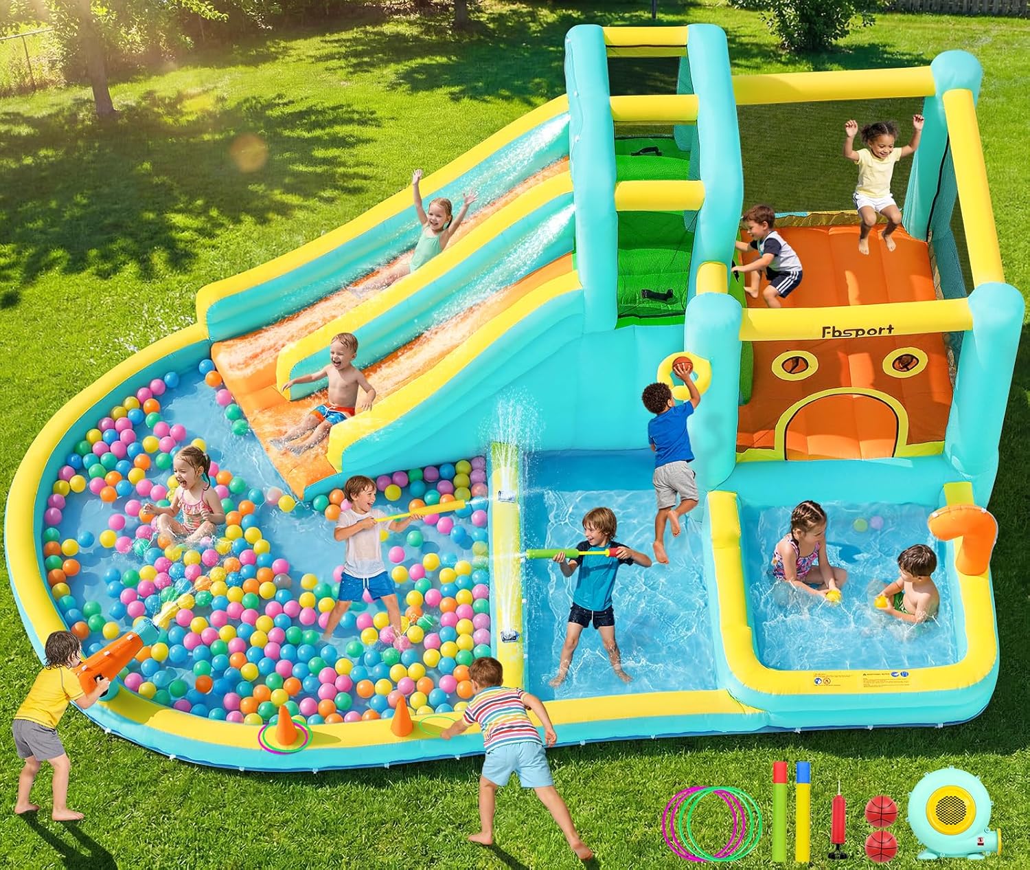 Double Slide Inflatable Water  – Kids Outdoor Water Slide Bewertung und Preis