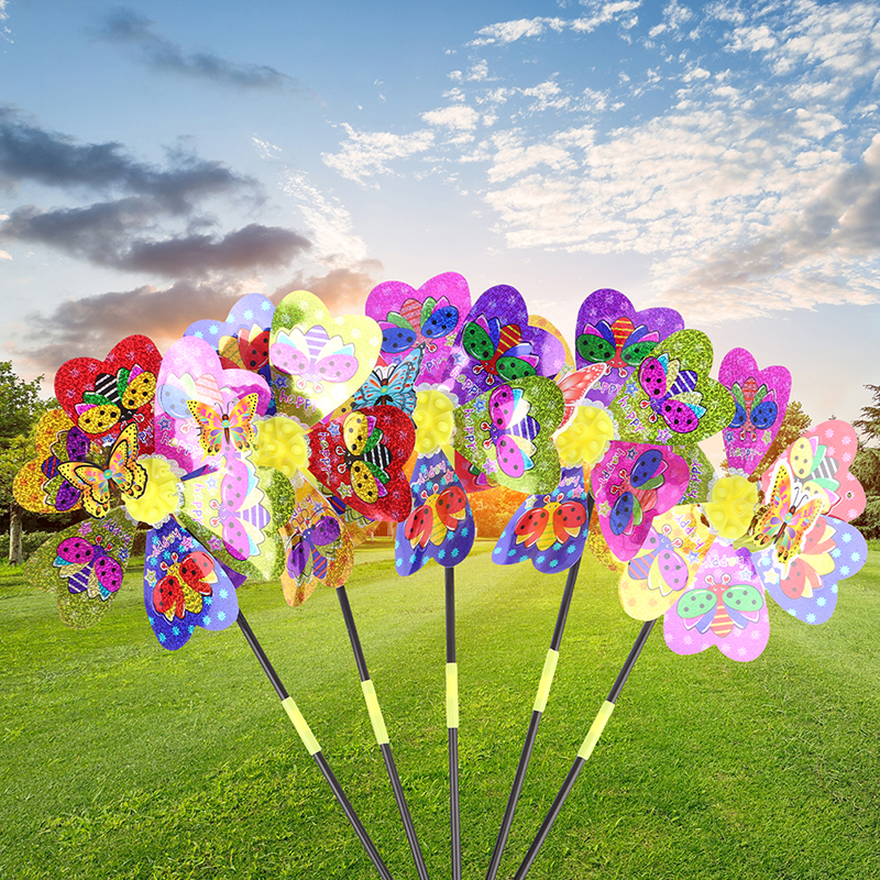 1Pc Colorful Sequin Windmill C – Kids Outdoor Yard Toys Bewertung und Preis