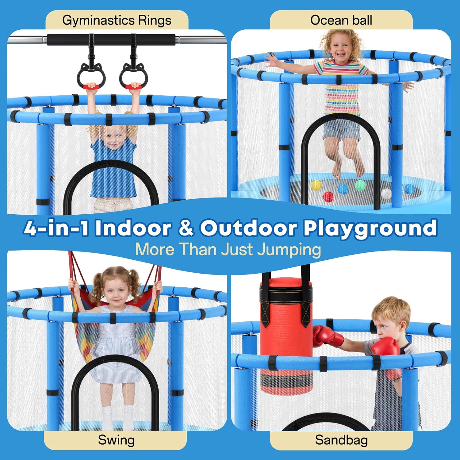 Toddler Trampoline,Trampoline  – Kids Outdoor Garden Set Bewertung und Preis