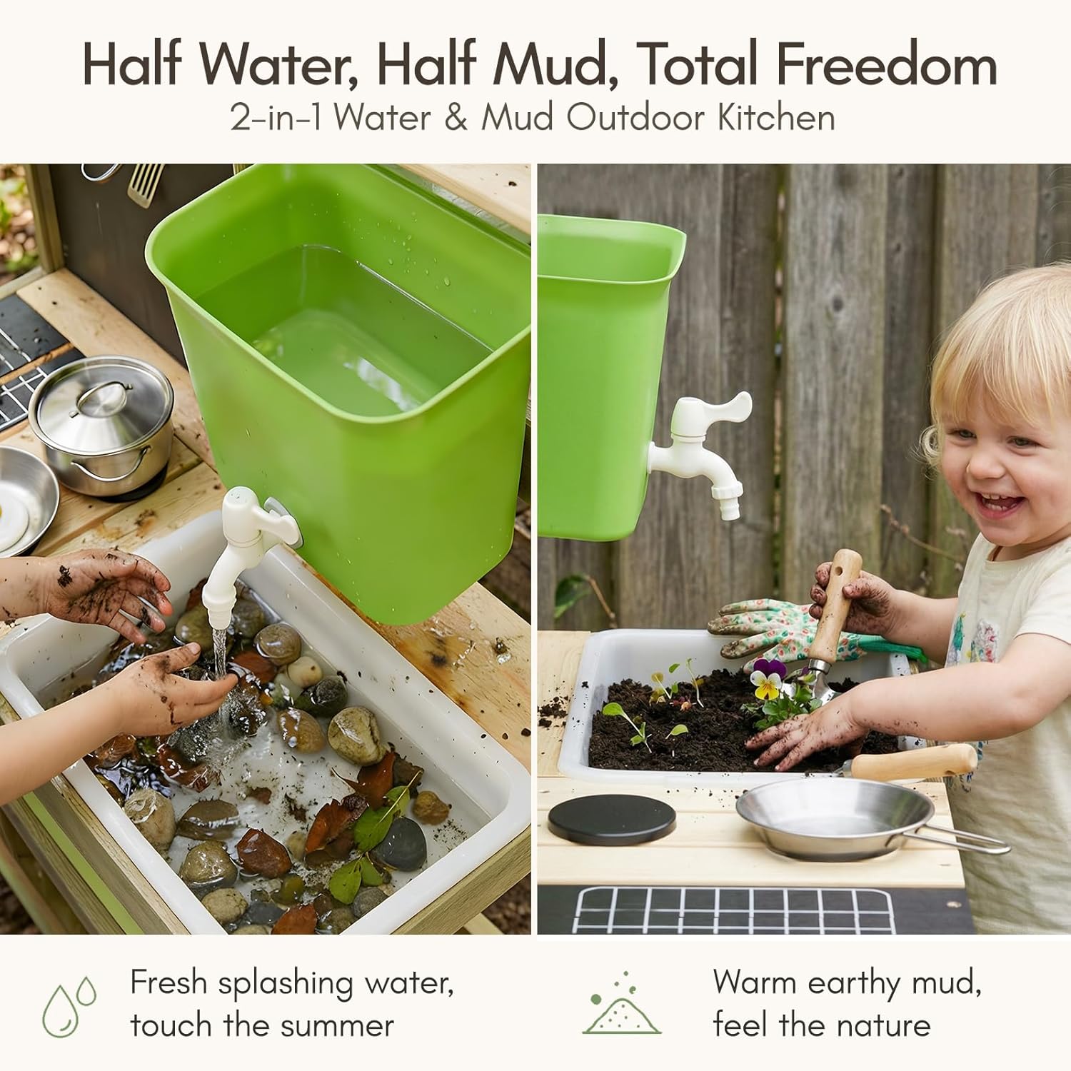 Giant bean Mud Kitchen for Kid – Kids Outdoor Mud Table Bewertung und Preis