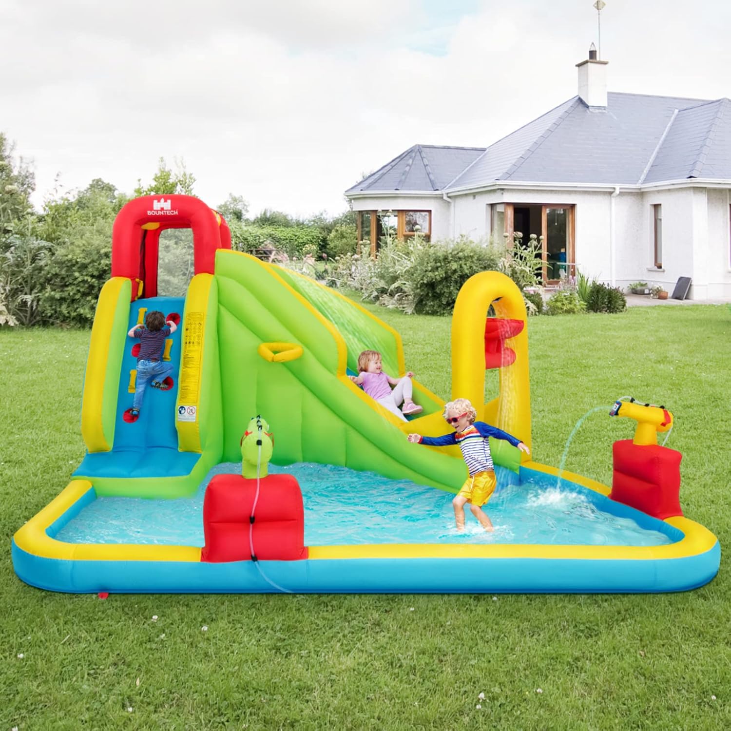 Mega Inflatable Water Park Bou – Kids Outdoor Water Slide Bewertung und Preis