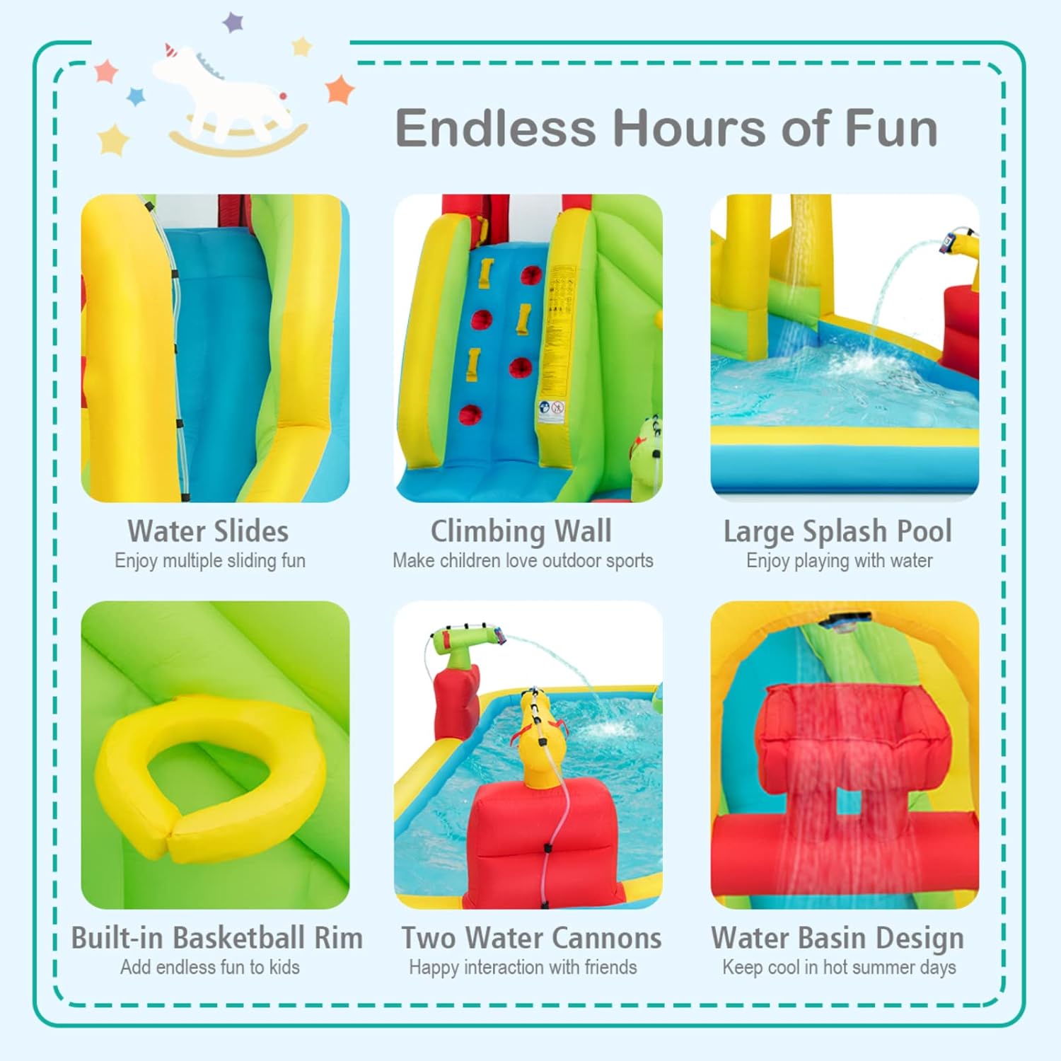 Mega Inflatable Water Park Bou – Kids Outdoor Water Slide Bewertung und Preis