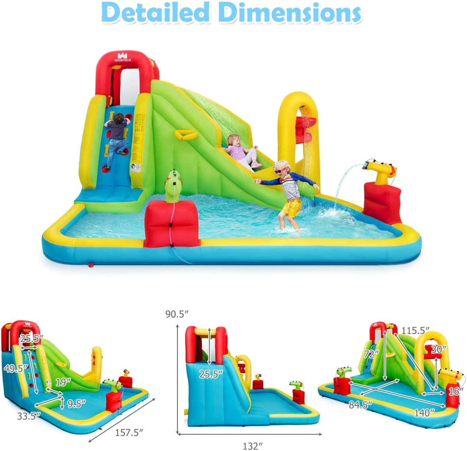 Mega Inflatable Water Park Bou – Kids Outdoor Water Slide Bewertung und Preis