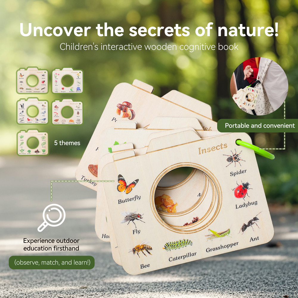 Wooden Camera Shape Nature Cog – Kids Outdoor Explorer Kit Bewertung und Preis