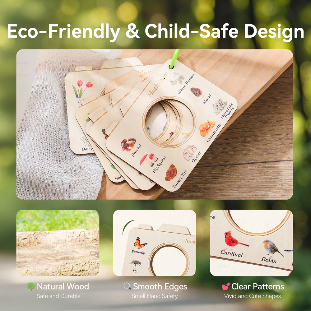 Wooden Camera Shape Nature Cog – Kids Outdoor Explorer Kit Bewertung und Preis