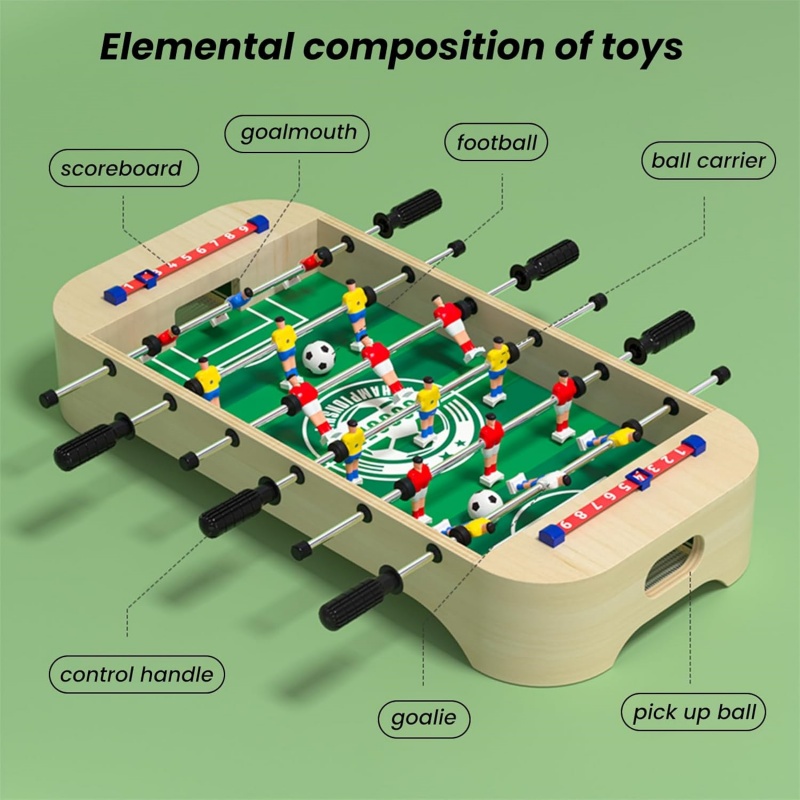 Mini Wooden Table Football Gam – Kids Outdoor Folding Table Bewertung und Preis