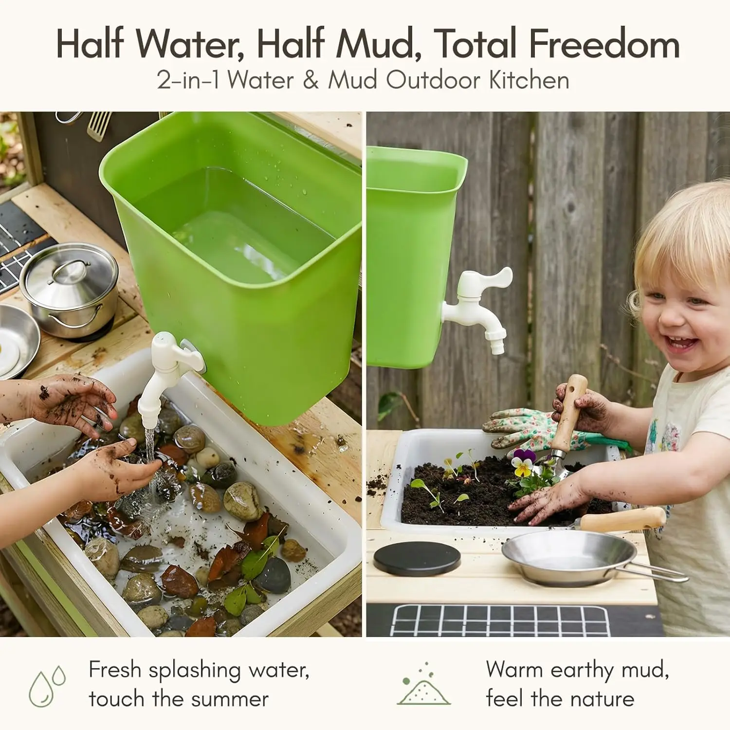 Mud Kitchen for Kids Outdoor,  – Kids Outdoor Mud Table Bewertung und Preis