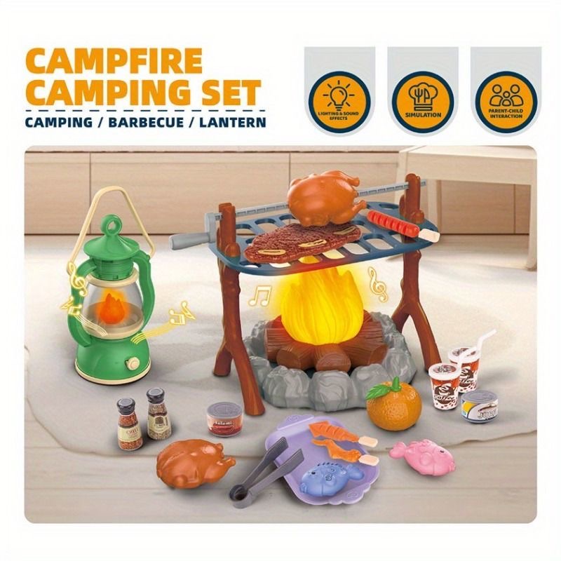 Kids Camping Play Set with LED – Kids Outdoor Grill Set Bewertung und Preis