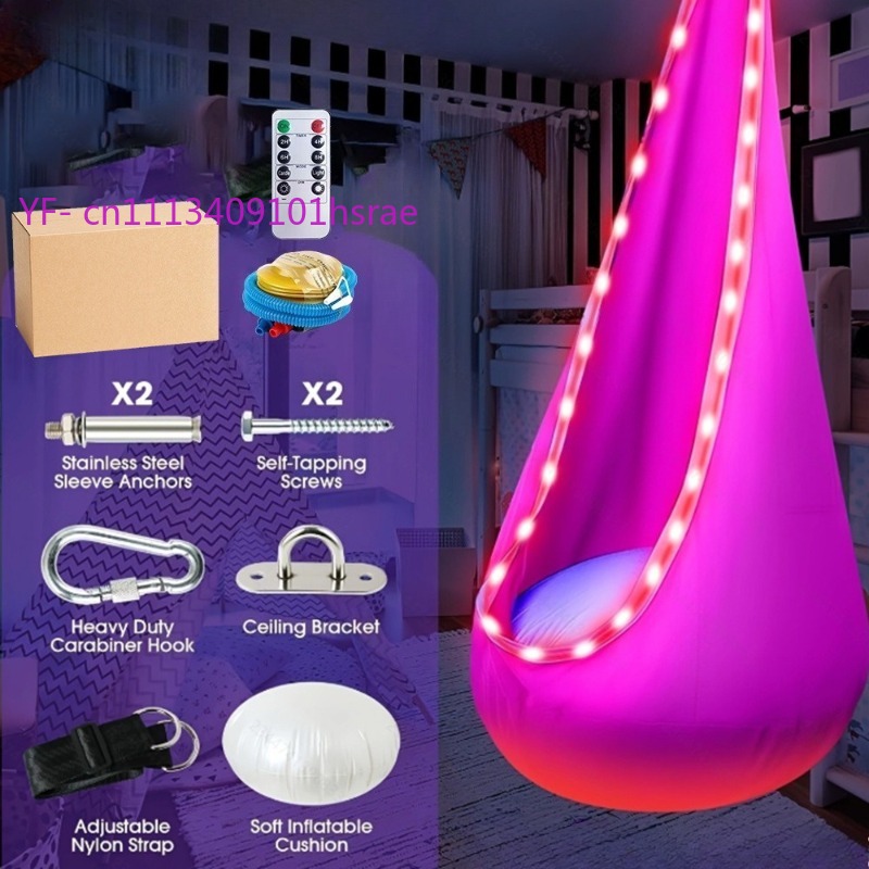 Glowing LED Inflatable Hammock – Kids Outdoor Hammock Swing Bewertung und Preis