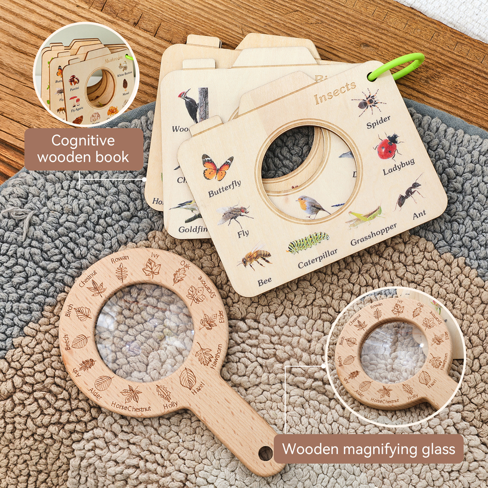 Wooden Magnifying Glass and Ca – Kids Outdoor Explorer Kit Bewertung und Preis