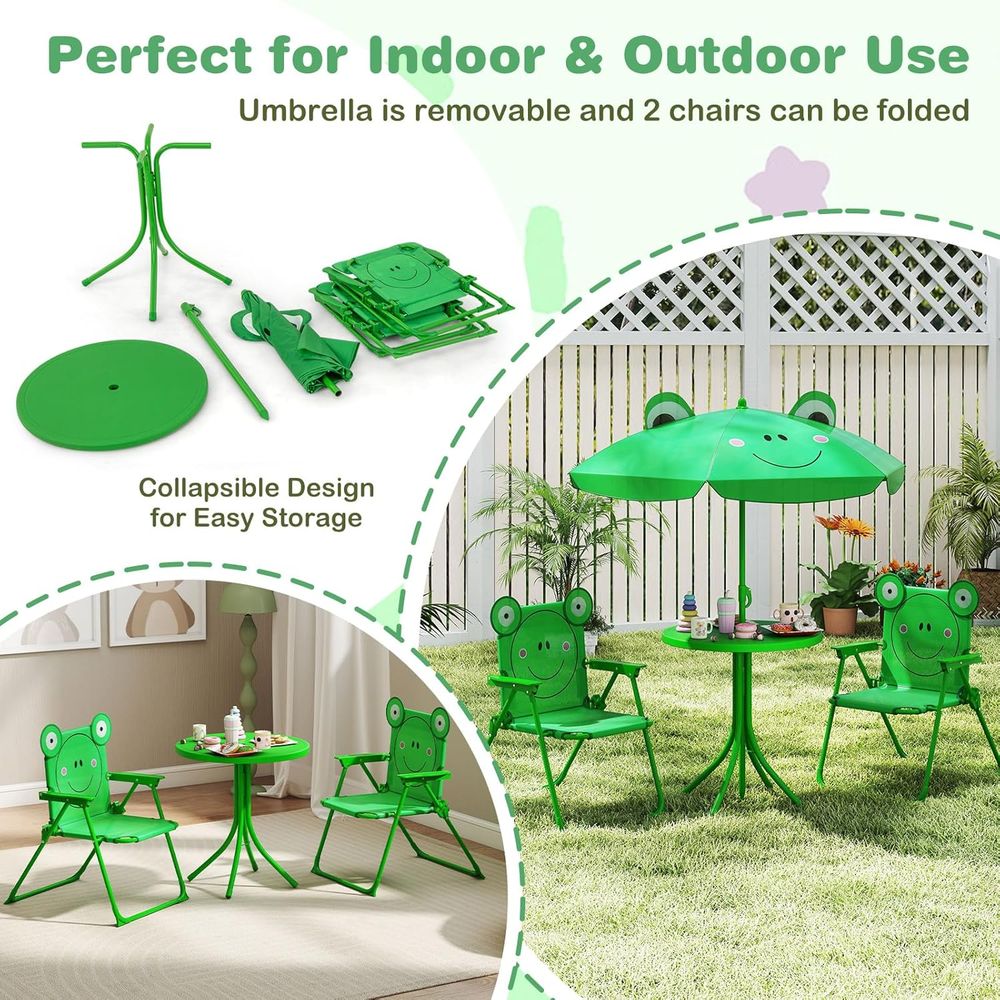 Green Height-Adjustable Kids P – Kids Outdoor Folding Table Bewertung und Preis