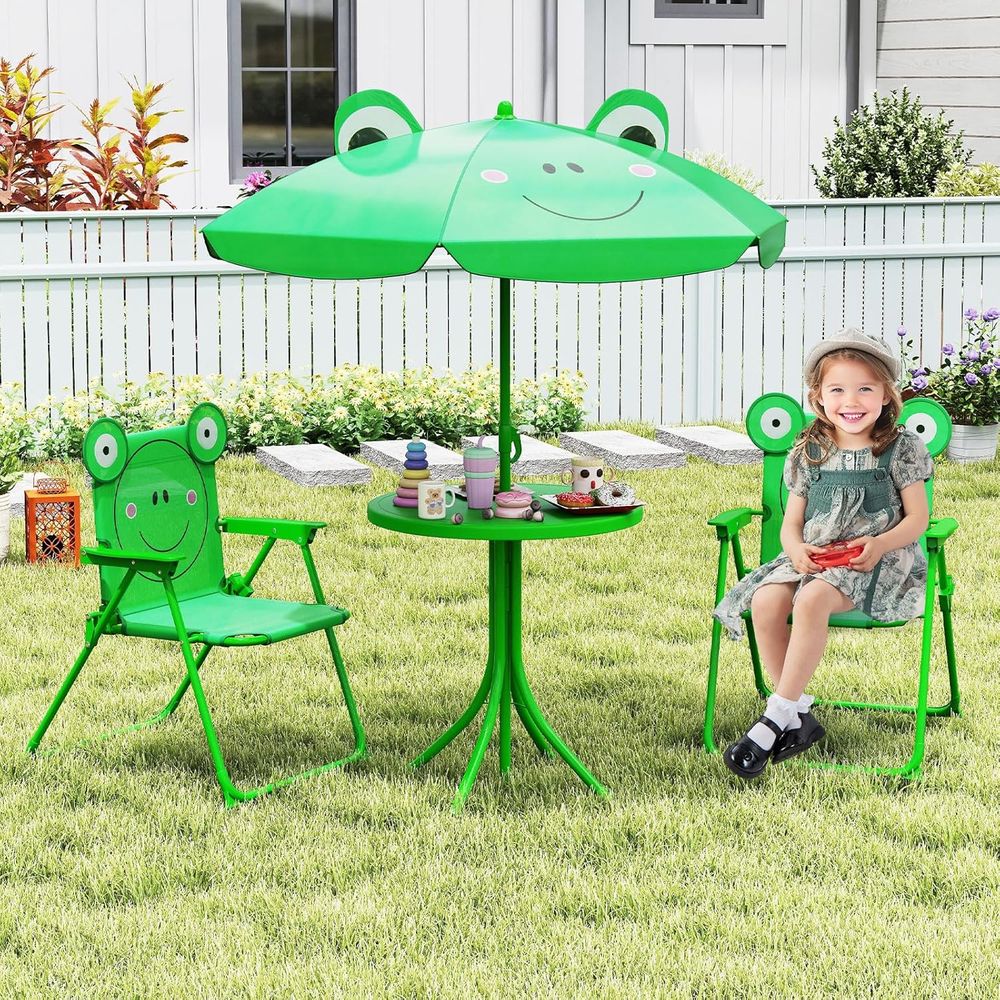 Green Height-Adjustable Kids P – Kids Outdoor Folding Table Bewertung und Preis