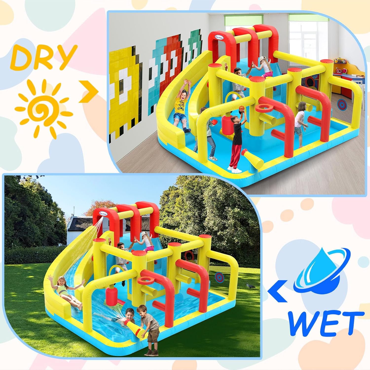 Kids Inflatable Water Slide Bo – Kids Outdoor Water Slide Bewertung und Preis